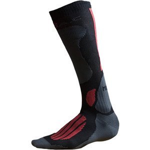Ponožky BATAC Mission - podkolenka ČERNO/ČERVENÉ Velikost: EU 34-35