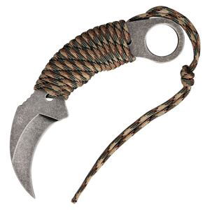 ostatní Nůž KARAMBIT paracord WOODLAND