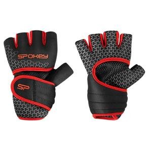 Spokey LAVA Neoprenové fitness rukavice, černo-červené, vel. M Velikost: SX/S