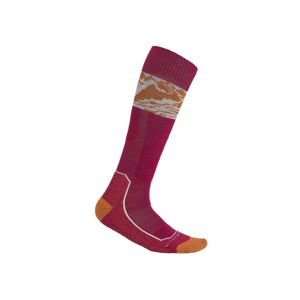 ICEBREAKER Wmns Ski+ Light OTC Alps 3D, Electron Pink/Earth/Snow (vzorek) velikost: M