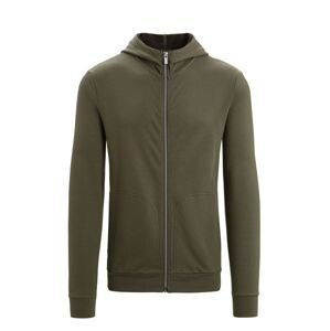 ICEBREAKER Mens Central Classic LS Zip Hoodie, Loden (vzorek) velikost: M