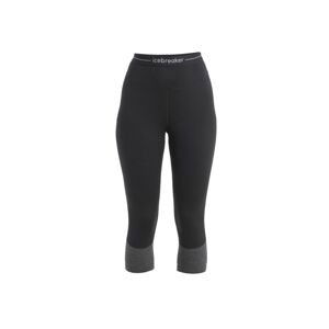 ICEBREAKER Wmns Merino 200 ZoneKnit Legless, Black/Jet Heather/Cb (vzorek) velikost: S