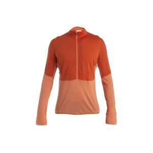 ICEBREAKER Mens Merino 200 Realfleece™ Descender LS Half Zip, Molten/Ember/Cb (vzorek) velikost: M