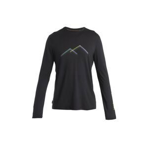 ICEBREAKER Mens Merino 150 Tech Lite III LS Tee Peak Glow, Black (vzorek) velikost: M