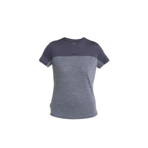 ICEBREAKER Wmns Merino 125 Cool-Lite™ Sphere III SS Tee Colour Block, Graphite Heather/Graphite/Cb (vzorek) velikost: S