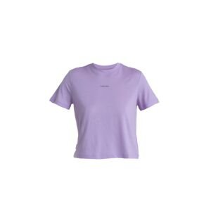 ICEBREAKER Wmns Merino 150 Tech Lite III SS Crop Tee, Purple Gaze (vzorek) velikost: S