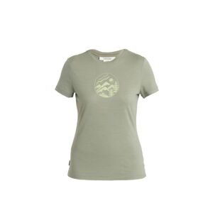 ICEBREAKER Wmns Merino 150 Tech Lite III SS Tee Camping Circle, Lichen (vzorek) velikost: S