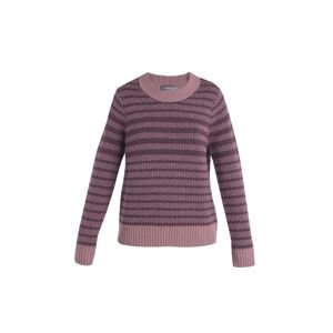 ICEBREAKER Wmns Waypoint Crewe Sweater, Crystal/Nightshade/S (vzorek) velikost: S