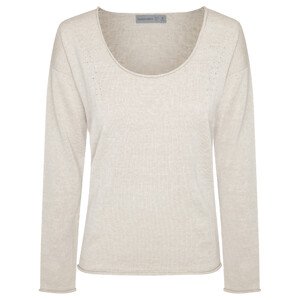 dámské merino triko dlouhý rukáv ICEBREAKER Wmns Flaxen LS Crew Sweater, Twig (vzorek) velikost: S