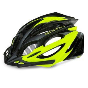 Přilba R2 PRO-TEC - Černá / Neon zelená vel.: M-56-58 cm