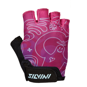 Dětské MTB rukavice Silvini Punta - růžové Velikost: 3-4