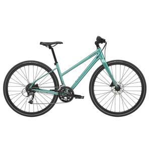 Dámské městské kolo CANNONDALE QUICK DISC 3 REMIXTE - turquoise Velikost: S