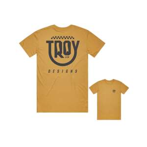Troy Lee Designs Pánské triko TLD Smiley - Gold Velikost: XL