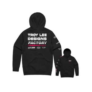Troy Lee Designs Mikina TLD Factory - Black Velikost: L