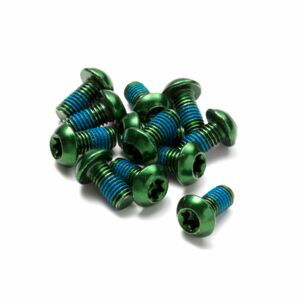 Šrouby na kotouče Reverse steel M5x10mm TORX 25 12ks - zelene