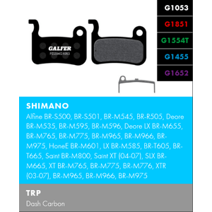 Brzdové destičky Galfer SHIMANO FD294 - Standard