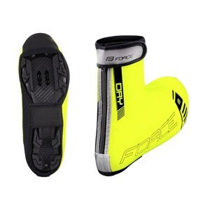 Návleky na tretry Force PU Dry MTB - fluo Velikost: velikost : L