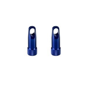 Čepičky galuskového ventilku s klíčem hliník - modré