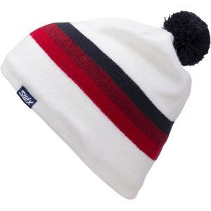 Swix Marka Beanie Jr - Snow White/Red uni