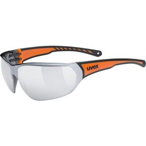 Uvex Sportstyle 204 - black orange/mirror silver uni