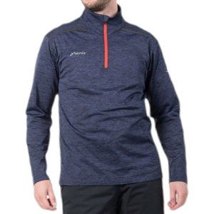 Phenix Alto 1/2 Zip Tee - heather/gray navy XL