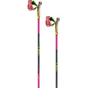 Leki HRC max - neon pink/neon yellow/carbon structure 140