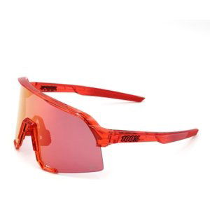 100% S3 - Gloss Translucent Red/Hiper Red Mirror Lens uni