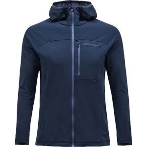 Peak Performance M Light Zip Hood Fleece - salute blue L