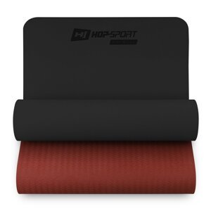 Podložka fitness TPE 0,6cm černo/červená