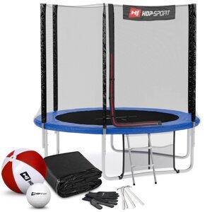 Trampolína Hop-Sport 8ft (244cm) modrá s vnější ochrannou sítí