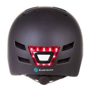 Bezpečnostní helma BLUETOUCH černá s LED S/M