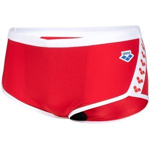 Arena icons swim low waist short solid red/white s - uk32