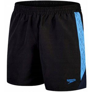 Speedo hyper boom splice 16 watershort black/beach blue/true navy l -