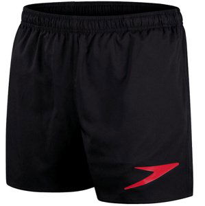 Speedo sport logo 16 watershort black/fed red xxl - uk40