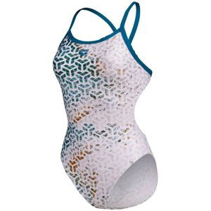Arena planet water swimsuit challenge back blue cosmo/white multi m -