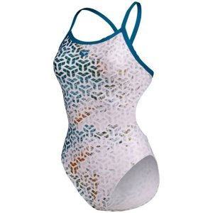 Arena planet water swimsuit challenge back blue cosmo/white multi s -