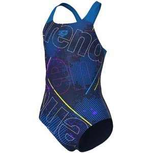 Arena girls galactics swimsuit swim pro back navy/blue river 164cm
