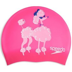 Dětská plavecká čepička speedo slogan cap junior růžová