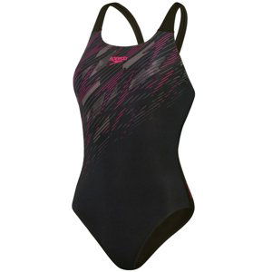 Speedo hyperboom placement muscleback black/electric pink/usa charcoal