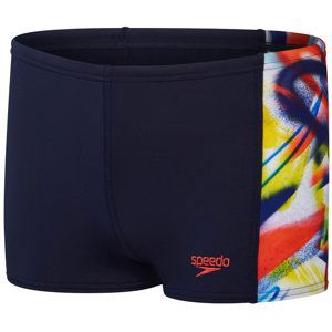 Speedo digital panel aquashort boy true navy/watermelon/bitter lime