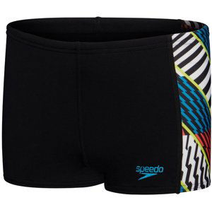 Speedo digital panel aquashort boy black/white/watermelon/bolt/bitter