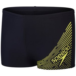 Speedo medley logo aquashorts junior black/lemon drizzle 152cm