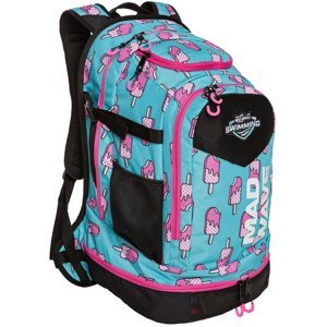 Plavecký batoh mad wave lane 70 backpack modro/růžová