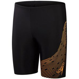 Speedo medley logo jammer black/mandarin peel l - uk36