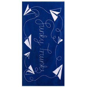 Funky trunks paper plain cotton towel tmavě modrá