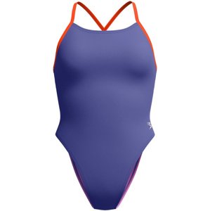 Speedo womens solid tie back hapuna blue s - uk32