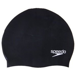 Plavecká čepička speedo plain moulded silicone cap černá