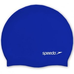 Dětská plavecká čepička speedo plain flat silicone junior modrá