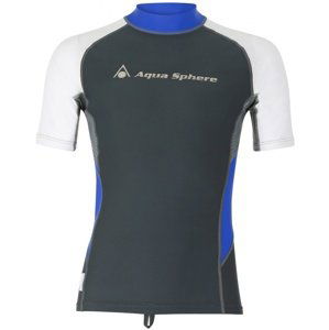 Aqua sphere blaze rash guard dark grey/white s