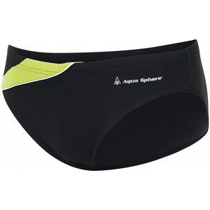 Pánské plavky aqua sphere eliott repreve slip black/bright green 40